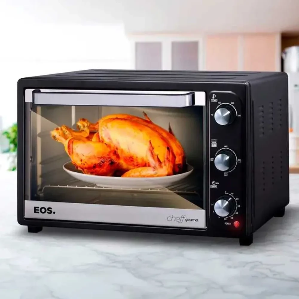 Forno Elétrico de Bancada 60 Litros EOS Cheff Gourmet Grill Timer 2900W EFE60PP - 1