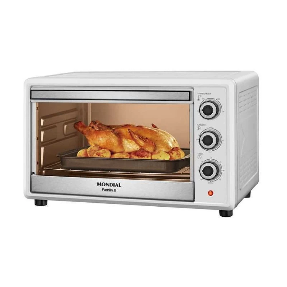Forno Elétrico 42 Litros 1600W Family II Mondial Branco/Inox - FR-42-W - 1