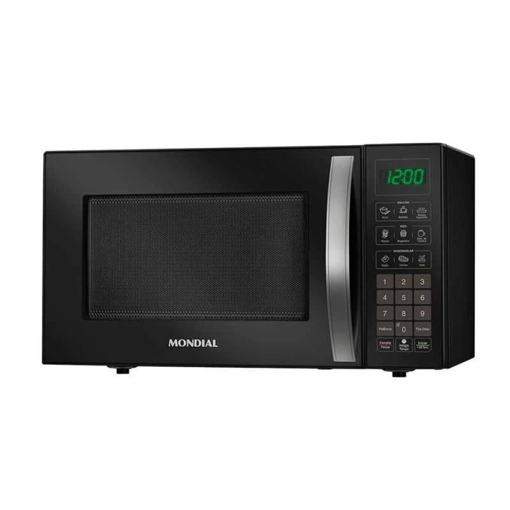 Micro-ondas de Bancada Mondial Preto 34 Litros 1400W - MO-02-34-B - 1