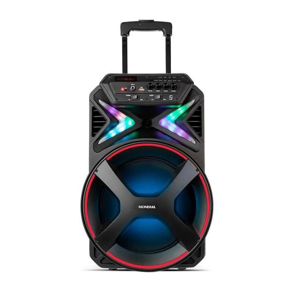 Caixa de Som Amplificada Mondial 400W Connect Lights CM-400 - 1