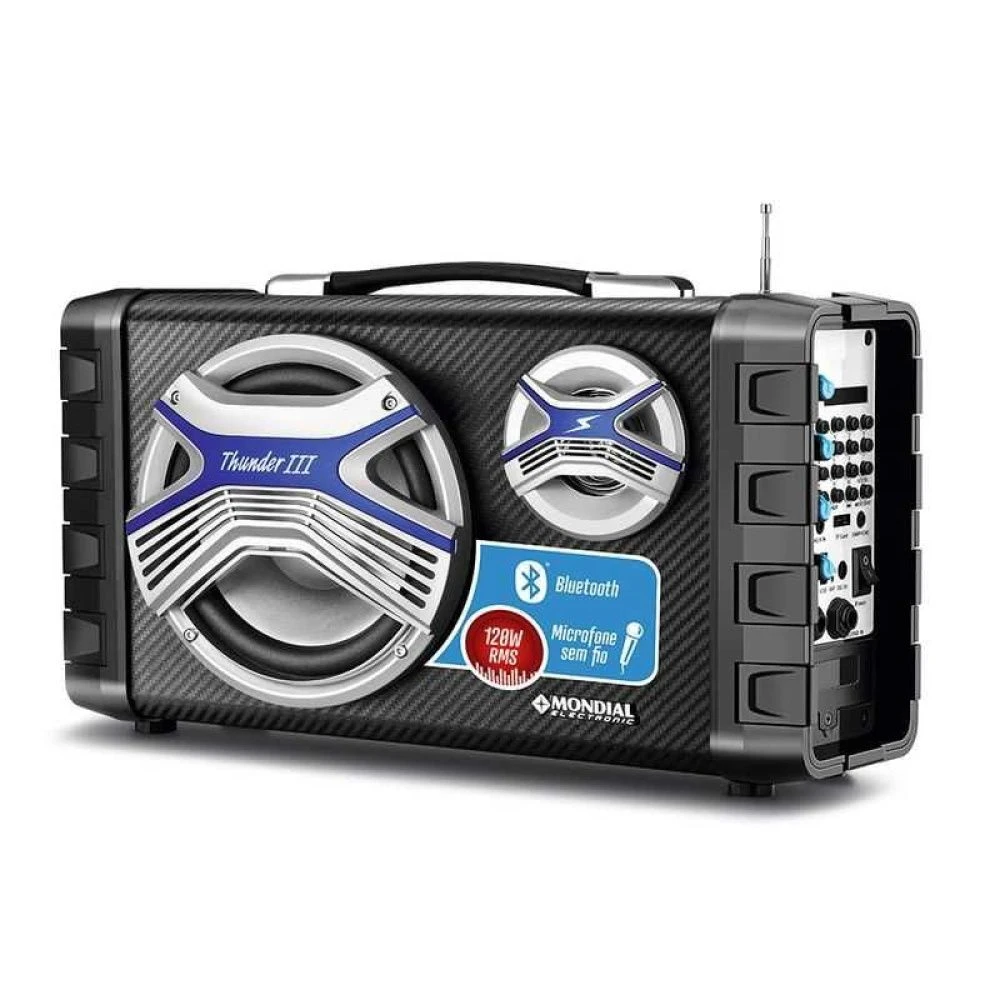 Caixa de Som Amplificada Mondial Connect Thunder III 120W RMS MCO-13 - 1