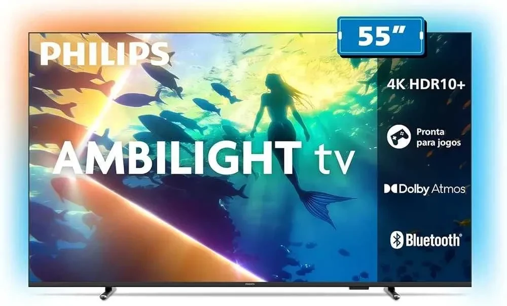 Smart TV 55" Philips Ambilight 4K 55PUG8100/78 - 1