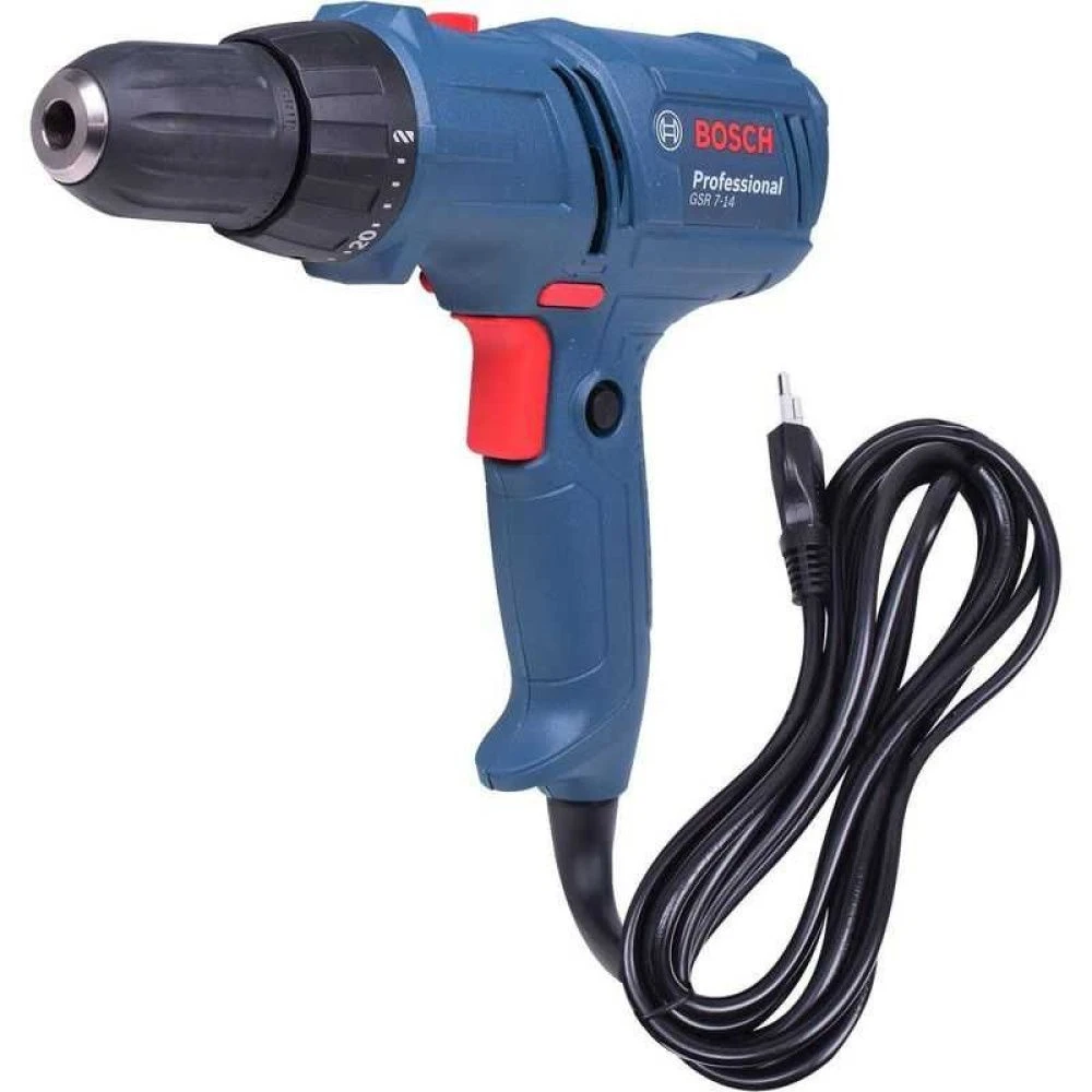 Parafusadeira e Furadeira Elétrica 400W GSR7-14E Bosch - 1