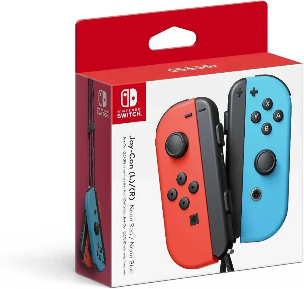 Nintendo Controle Switch Joy-Con Esquerdo e Direito Azul Neon e Vermelho Neon - 1
