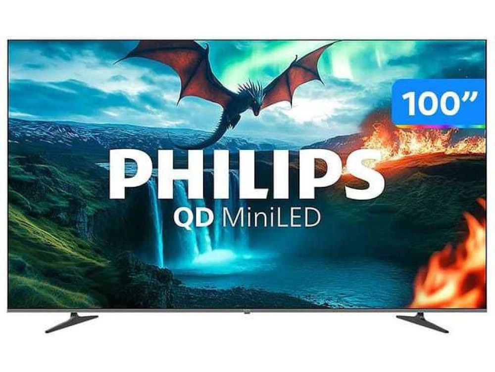 Smart TV 100 4K UHD QD-Mini LED Philips 100MLED800 - 1