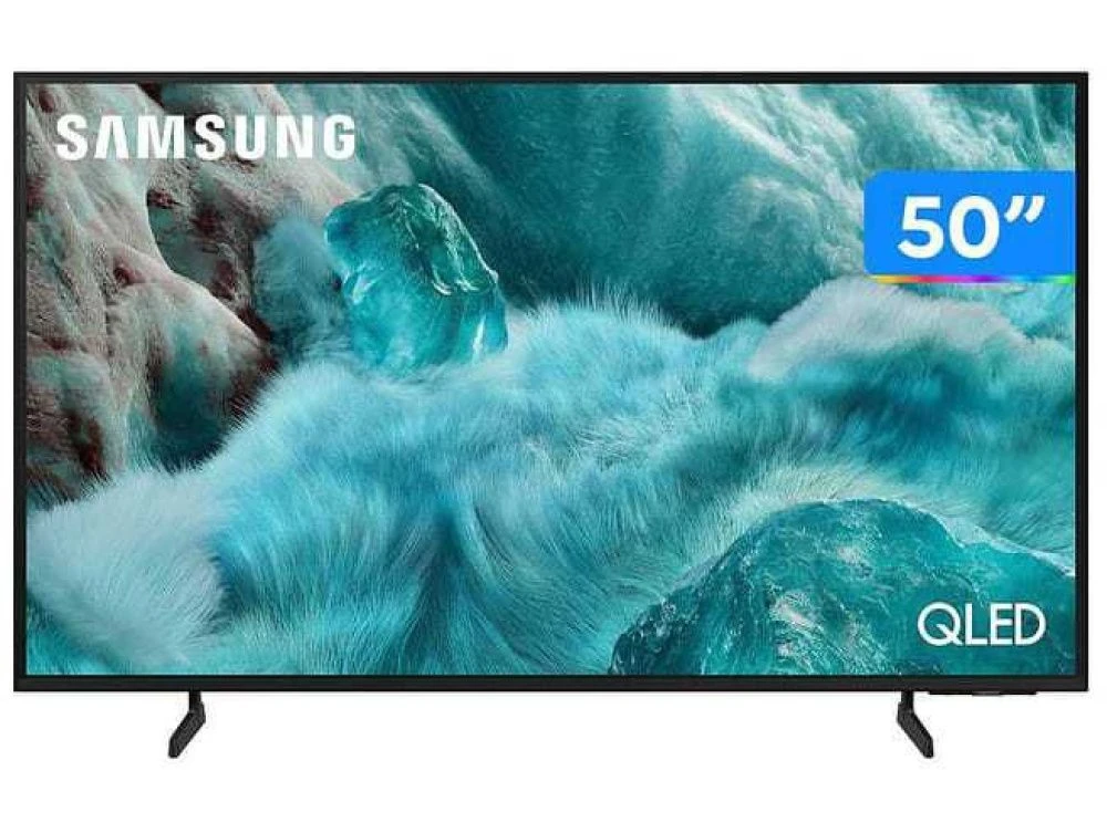 Smart TV 50" Samsung 4K QLED QN50Q7FAAGXZD Tizen Q4 AI 3 HDMI Preto - 1