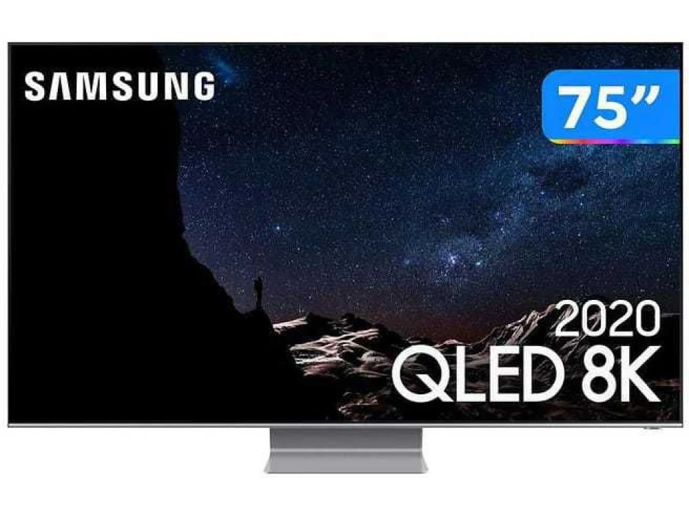 Smart TV 8K QLED 75 Samsung 75Q800TA - Wi-Fi Bluetooth HDR 4 HDMI 2 USB Preto - 1