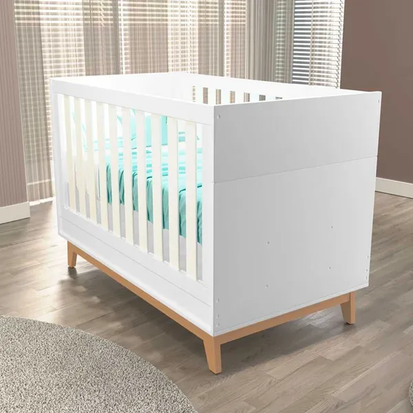 Berço Infantil Lucca 2 em 1 100% MDF