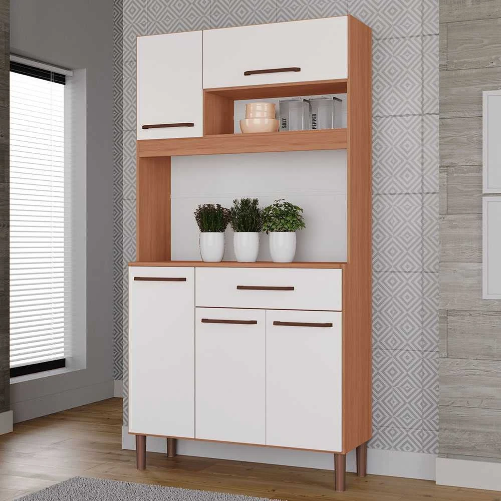 Armário de Cozinha Compacto Iguape 5 Portas 1 Gaveta 100% MDF - 1