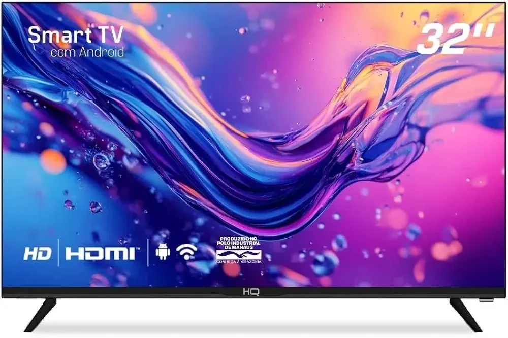 Smart TV 32" HD Tela sem Bordas LED Android 12 Design Slim HQS32NKHM - 1