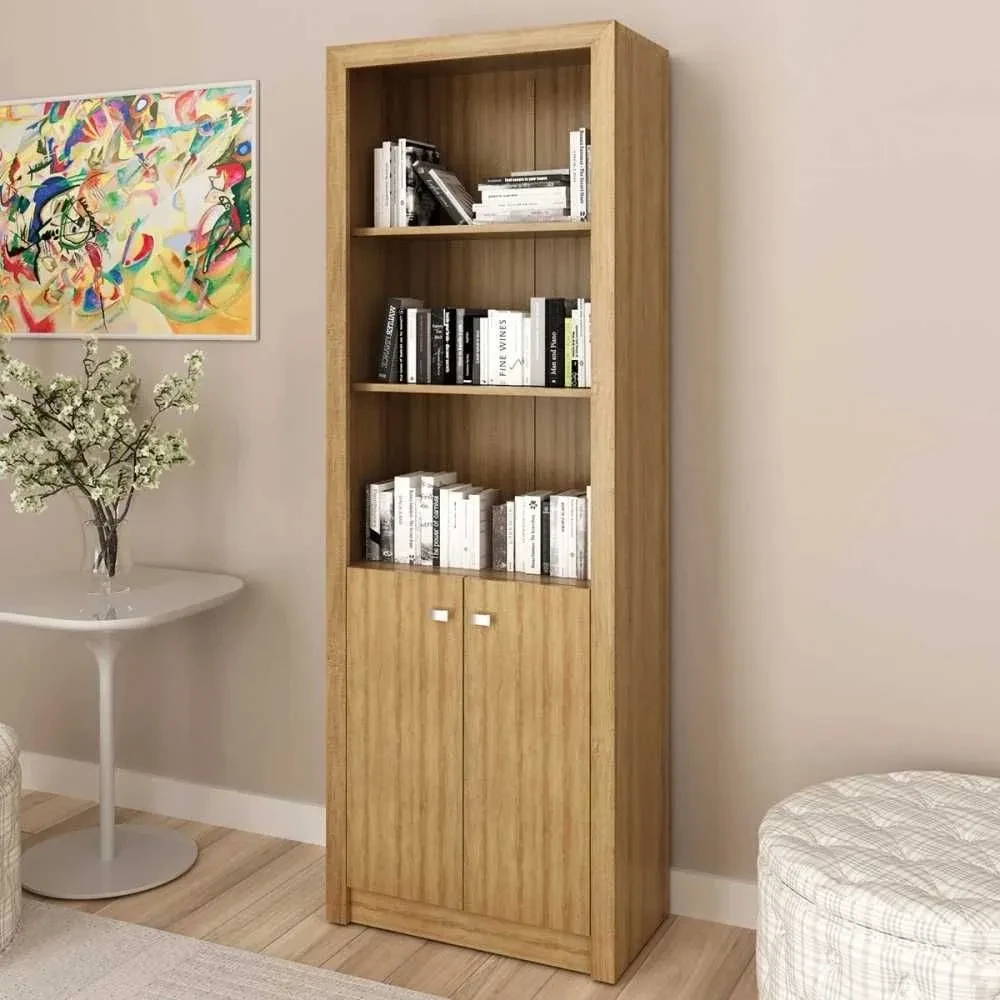 Armário para Escritório com 2 Portas Amêndoa - Tecno Mobili - 1