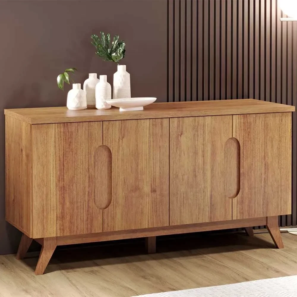 Balcão Buffet Maiky 4 Portas Mel - Viero Móveis - 1