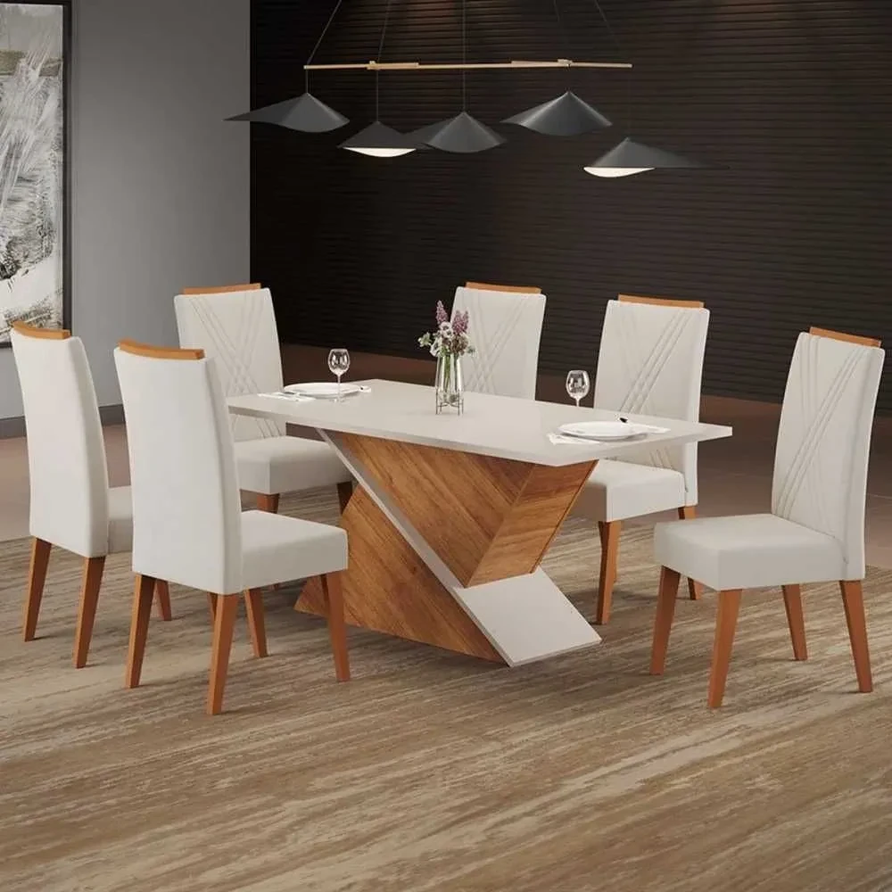Mesa de Jantar 6 Cadeiras Fusion - 1