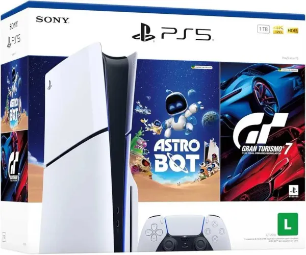 PlayStation 5 Slim Disk - Pacote ASTRO BOT e Gran Turismo 7