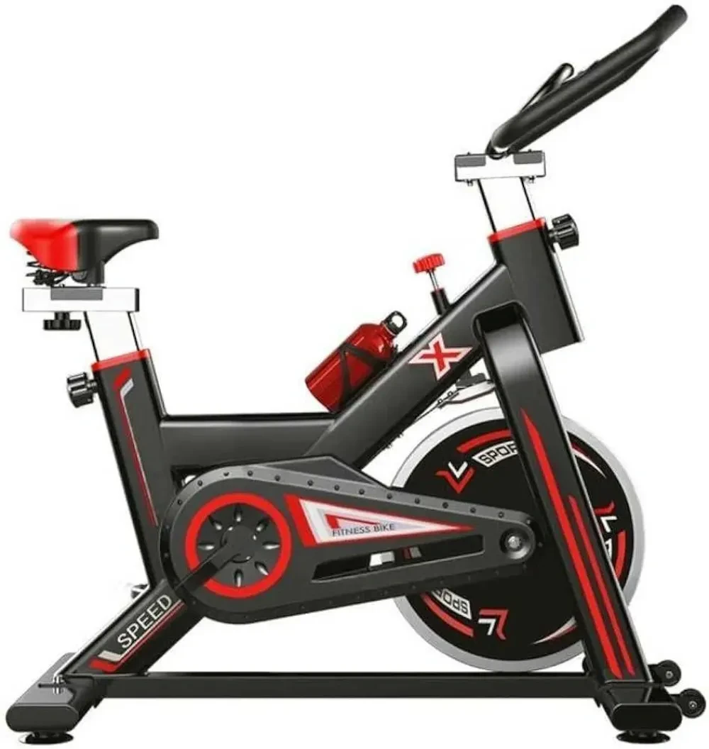 Bicicleta Ergométrica Spinning Mecânica New Speed Q50 Vermelha/Preta - 1