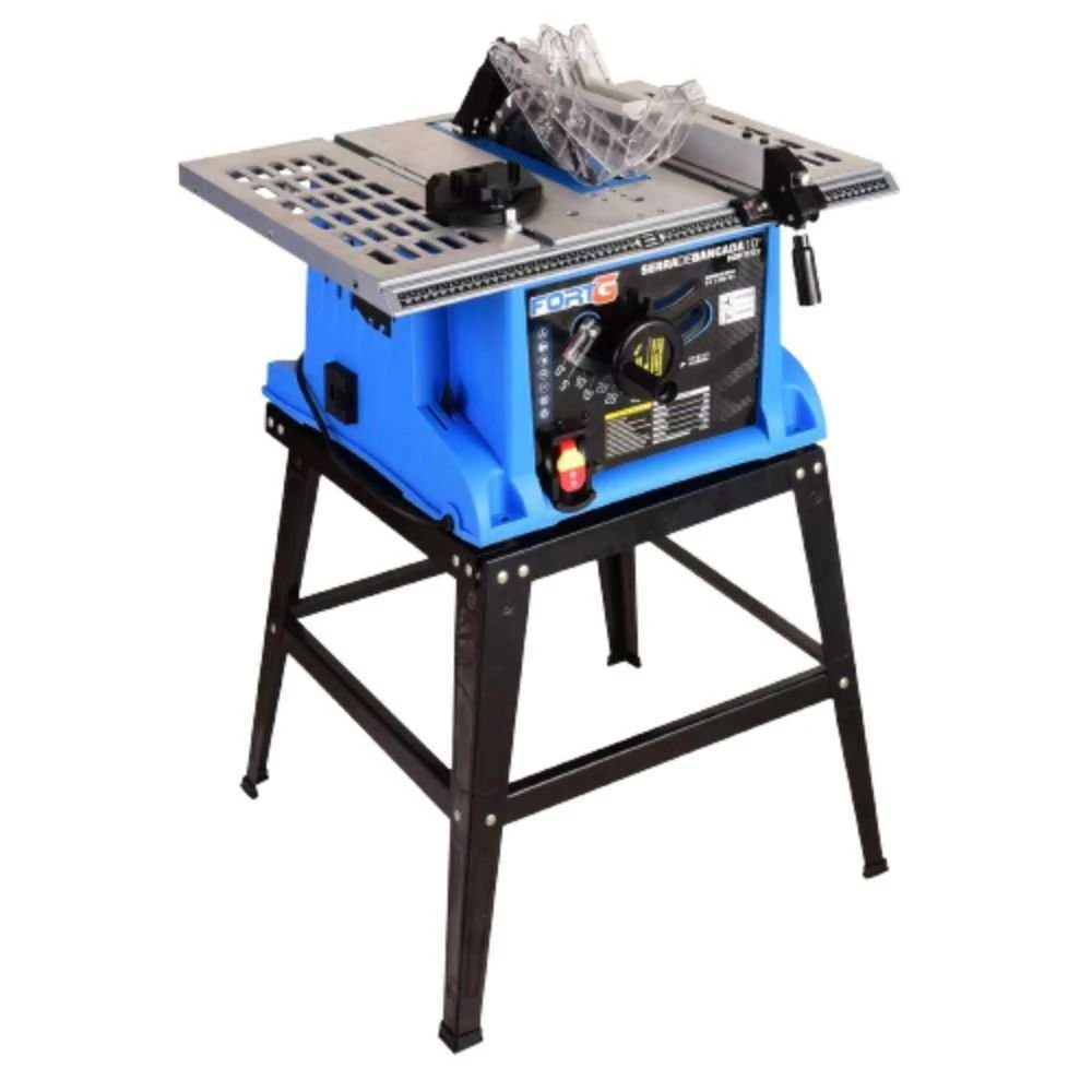 Serra de Bancada 10 Pol. 1600W com Mesa Maciça e 5 Discos FORTGPRO-K6299 - 1