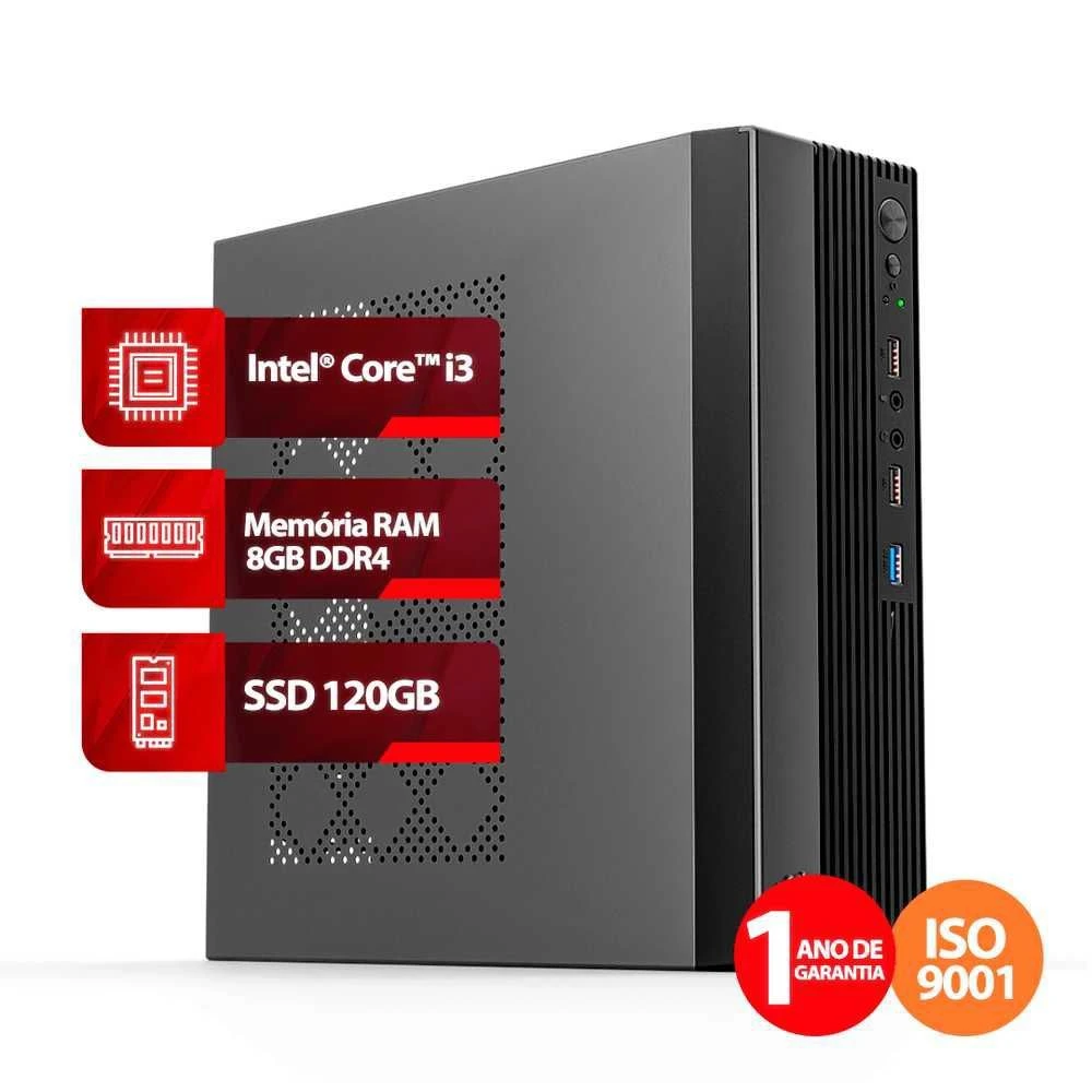 Computador Intel Core i3 6ª Geração, RAM 8GB, SSD 120GB, Linux - 1