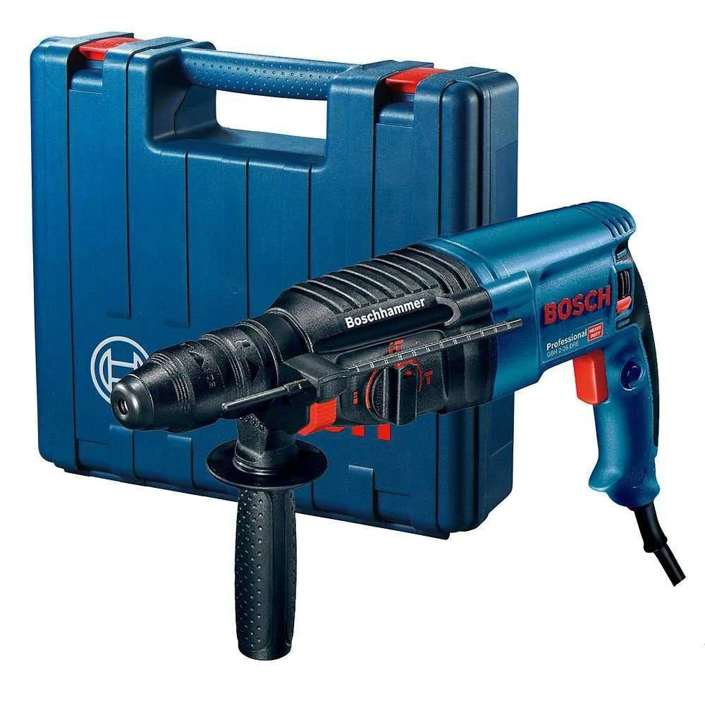 Martelo Perfurador Rompedor GBH-2-26-DRE 800W 2,7J EPTA 220V com Maleta BOSCH-06112537D0-000 - 1