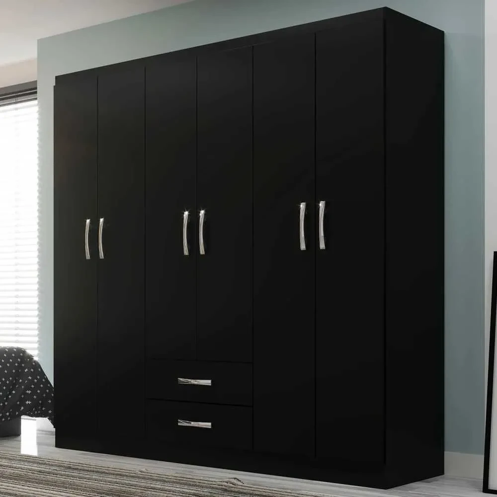 Guarda Roupa Casal Atalaia 6 Portas 2 Gavetas - 1