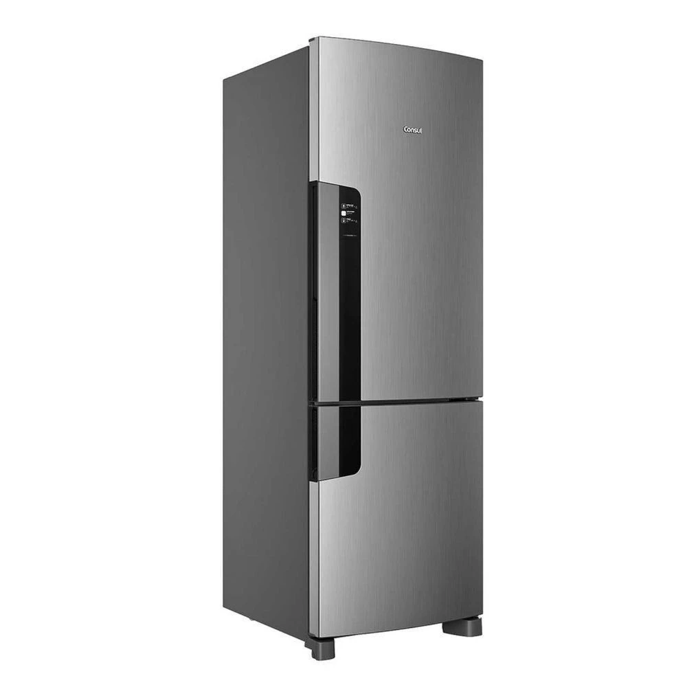 Geladeira Consul Frost Free 399 Litros Inox Duplex Freezer Inferior CRE45MK - 1