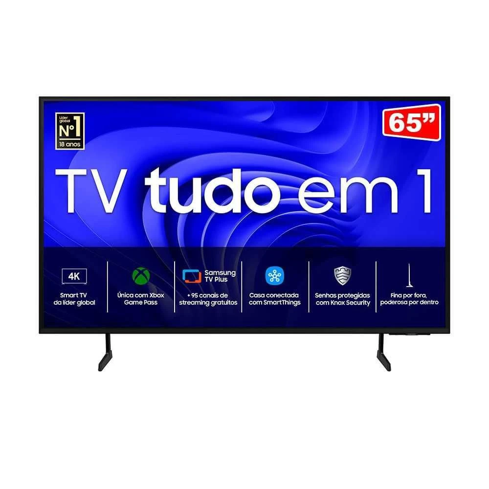 Smart TV 65" Samsung UHD 4K 65DU7700 Preto - 1