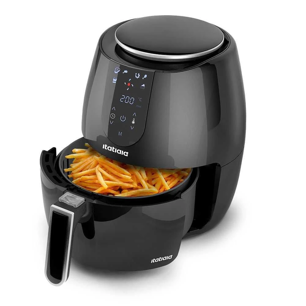 Fritadeira Elétrica sem Óleo Air Fryer Itatiaia Midi 3,7 Litros 1400W Preta - 1