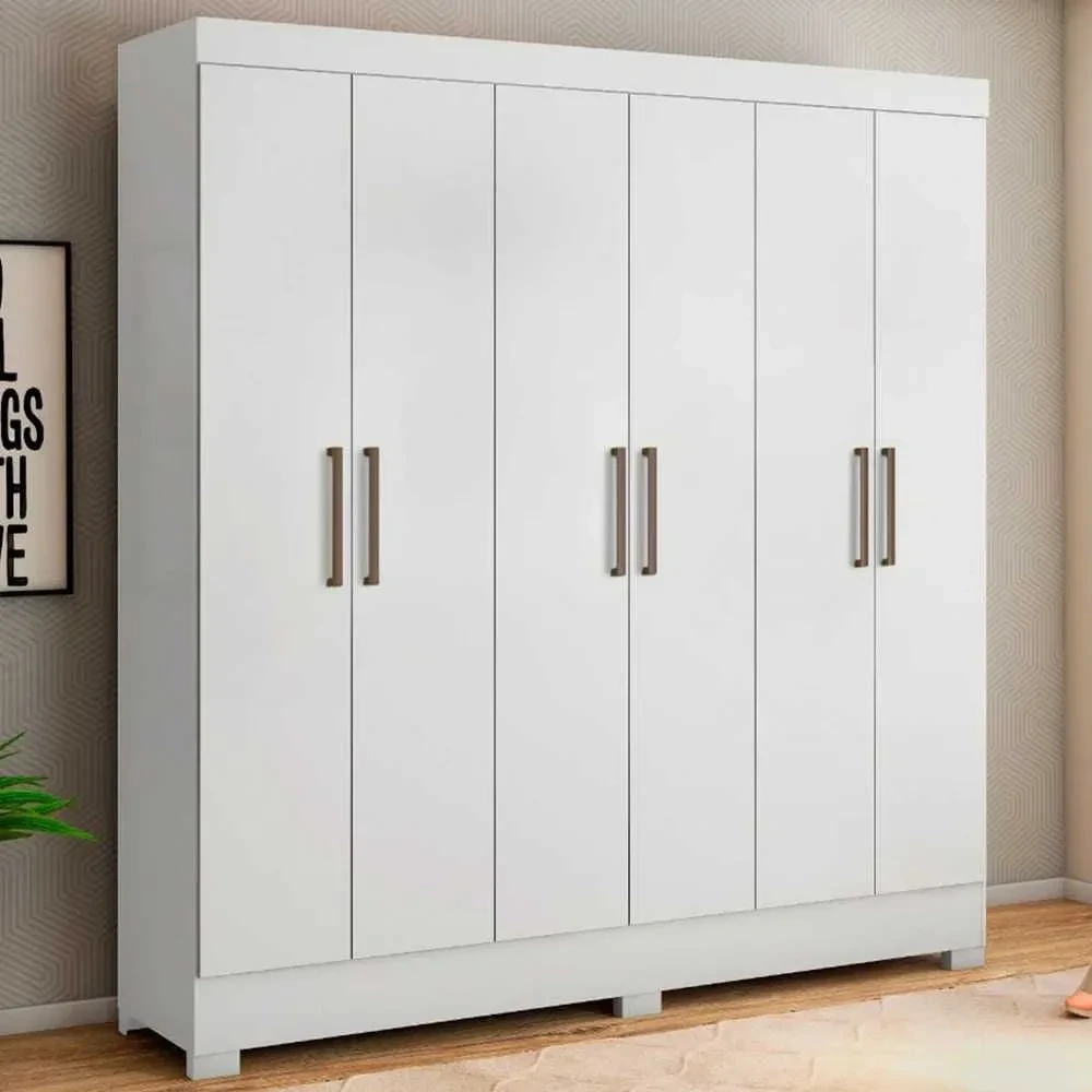 Guarda Roupa Casal Prático 6 Portas - 1