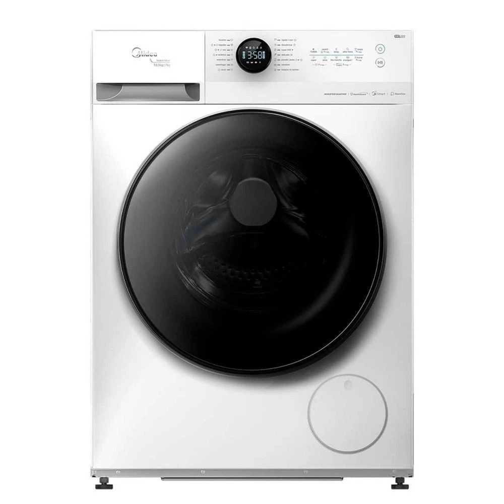Lava e Seca Midea Health Guard Conectada 10,5KG Branca MF200D105WB/WK - 1