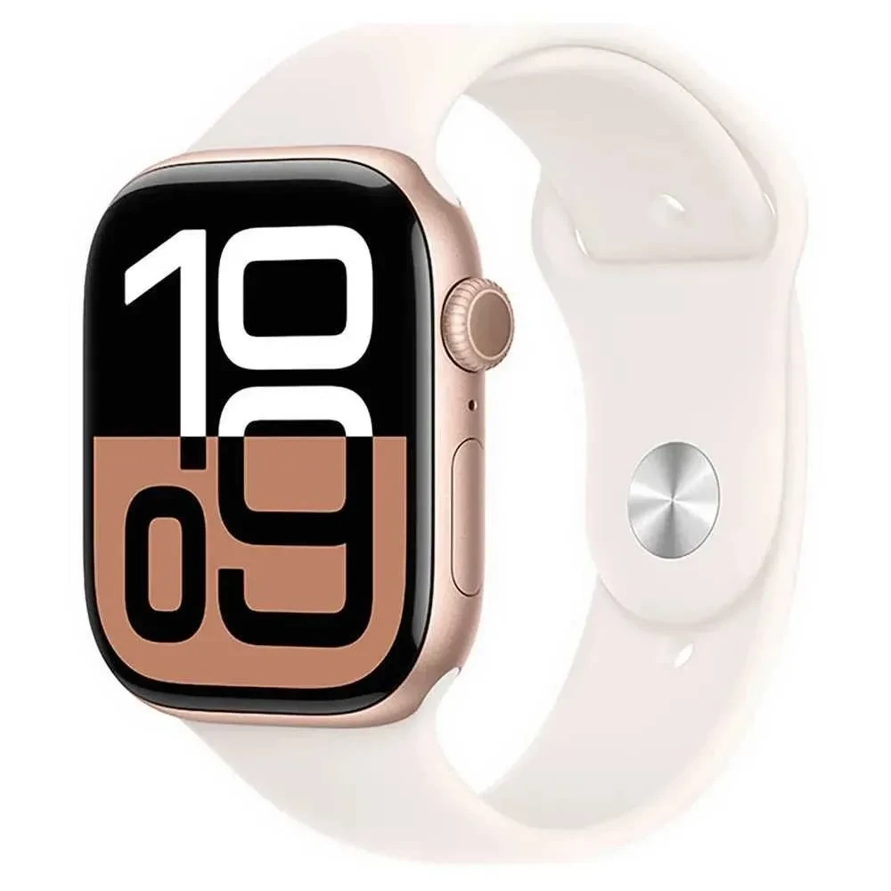 Relógio Smartwatch Apple Watch Series 10 GPS 46mm Sport Band M-L Rose Gold Aluminium / Light Blush - 1