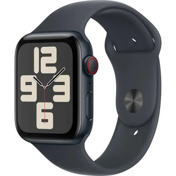 Relógio Smartwatch Apple Watch SE GPS + Celular 44mm Sport Band S-M Midnight Aluminium / Midnight