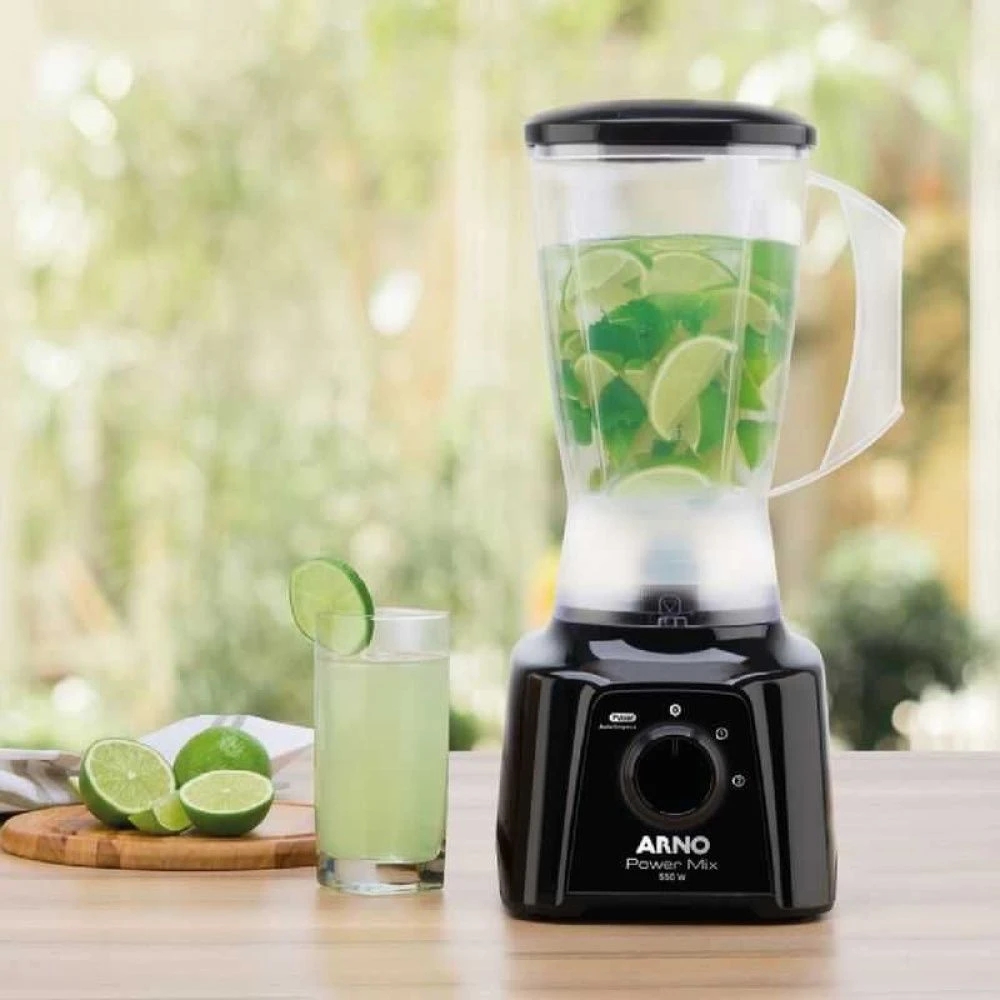 Liquidificador Arno Power Mix 550W 2 Litros 3 Velocidades Preto LQ10 - 1