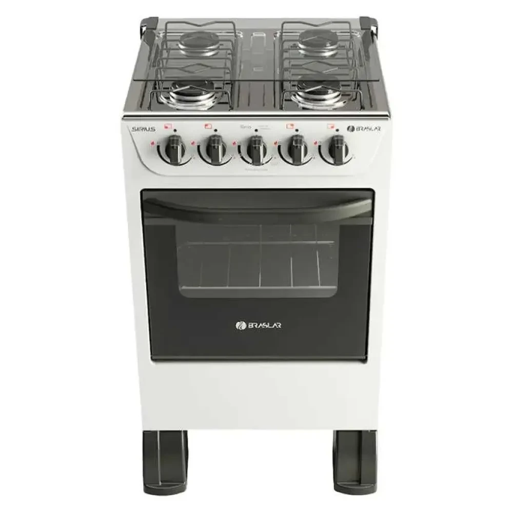 Fogão Braslar New Sirius 4 Bocas Branco - 1