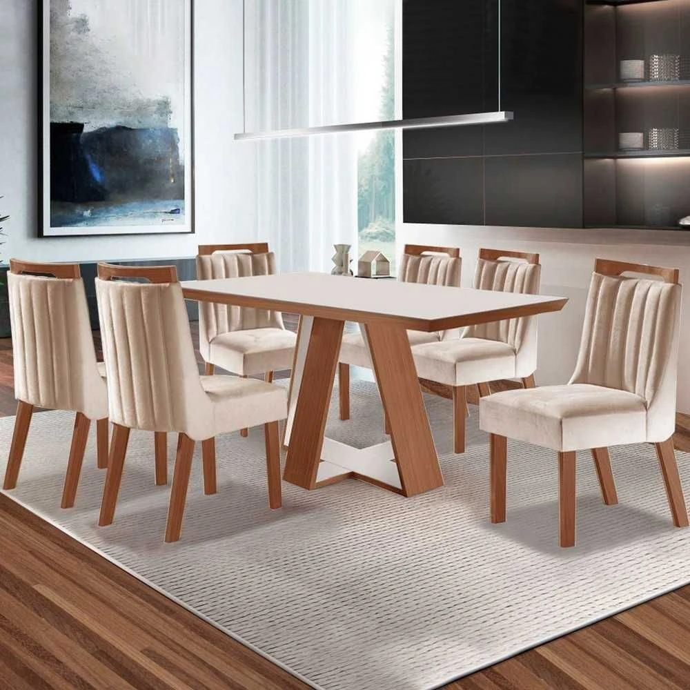 Mesa de Jantar Viena com 6 Cadeiras - 1