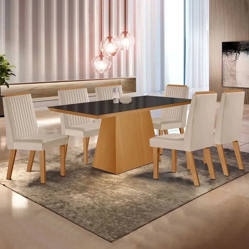 Mesa de Jantar Prada com 6 Cadeiras - 1