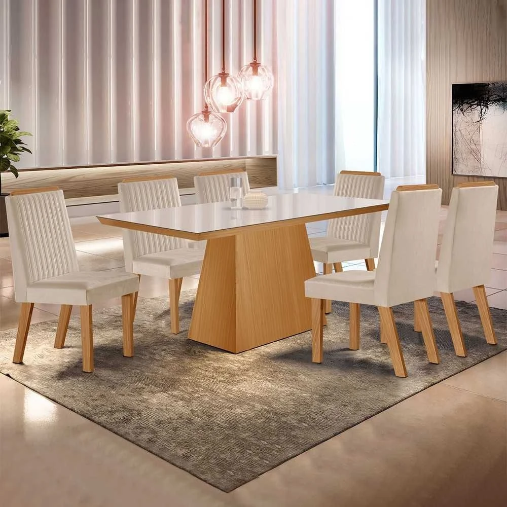 Mesa de Jantar Prada com 6 Cadeiras - 1