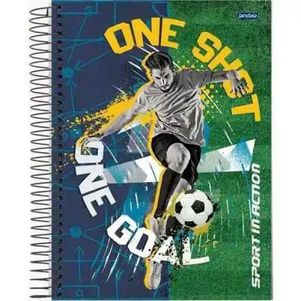 Caderno Universitário 10 Matérias Capa Dura 160 Folhas Sport - Sortido