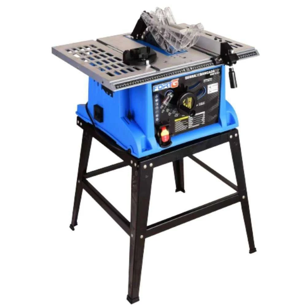 Serra de Bancada 10 Pol. 1600W com Mesa Maciça + 5 Discos 10 Pol. FORTGPRO-6303 - 1