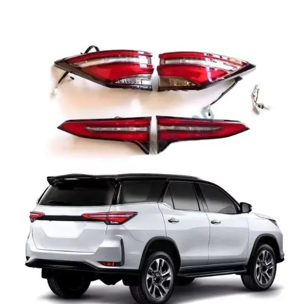 Par de Lanterna Traseira Toyota Hilux SW4 Diamond Full LED 2016 2017 2018 2019 2020 2021 2022 2023 2024 - Concept