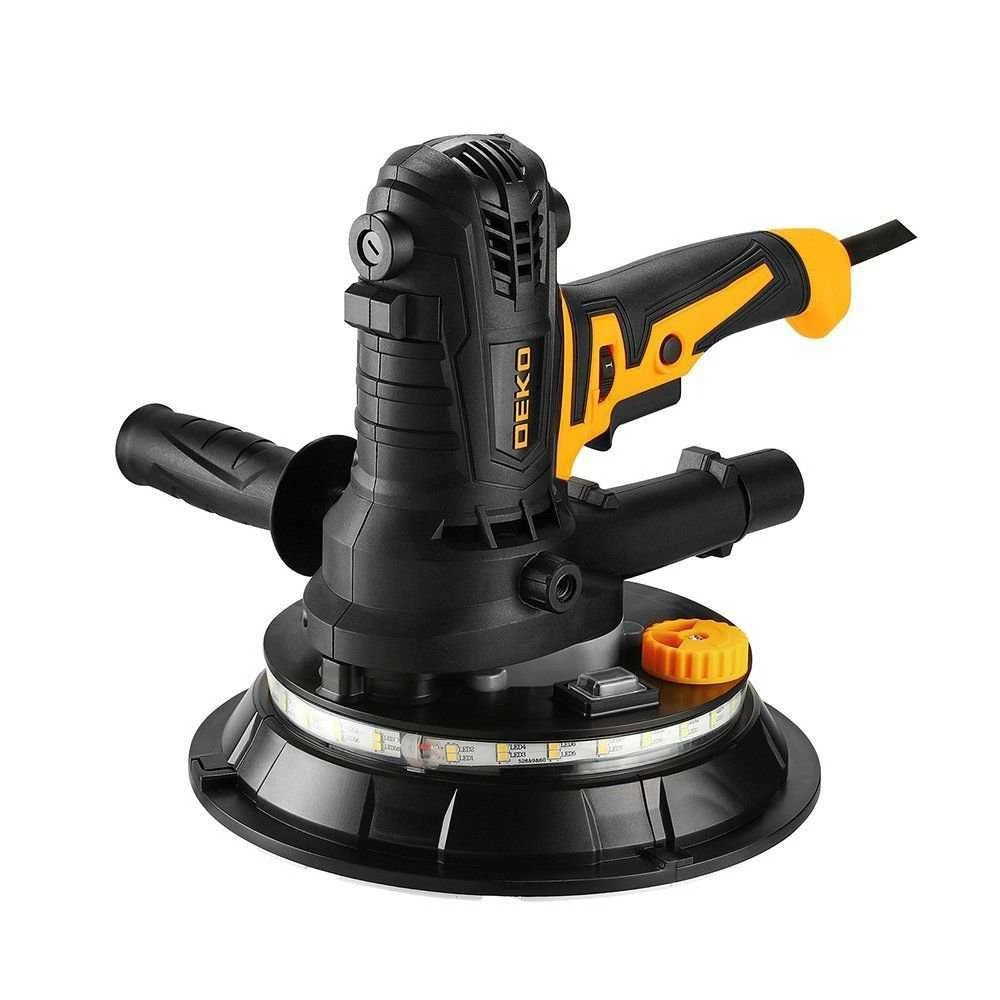 Lixadeira de Parede e Teto 900W 180mm com Ringlight LED 2700 RPM Saco Coletor e Acessórios DEKO-DKWP180CDLD - 1