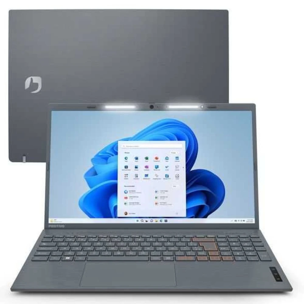 Notebook Positivo Vision C15 Intel Celeron Windows 11 Home 4GB 128GB eMMC - Cinza - 1