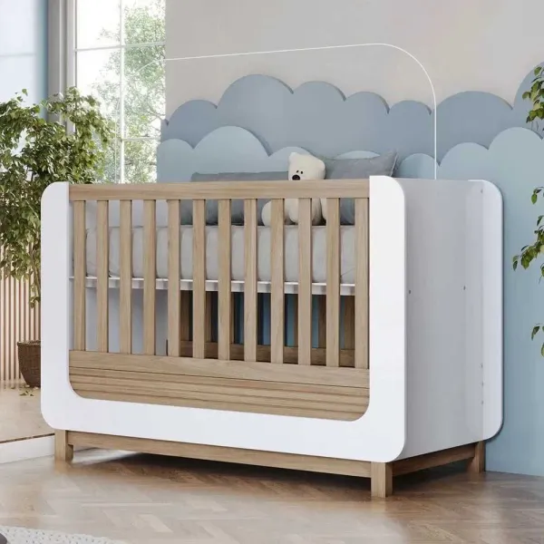 Berço Mini Cama 2 em 1 Aconchego