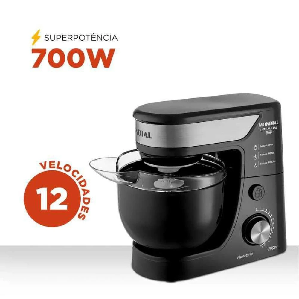 Batedeira Planetária Mondial Premium BP-01P - 1