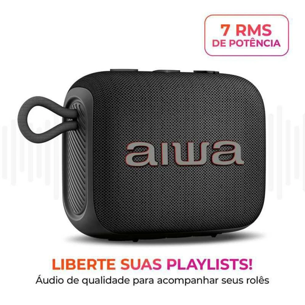 Caixa de Som Speaker AIWA AWS-SP-07-B 7W - 1