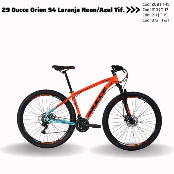 Bicicleta Aro 29 Ducce Orion S4 Câmbio GTA RX 12 Velocidades