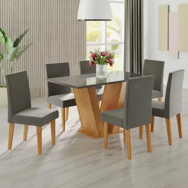 Mesa de Jantar 6 Cadeiras