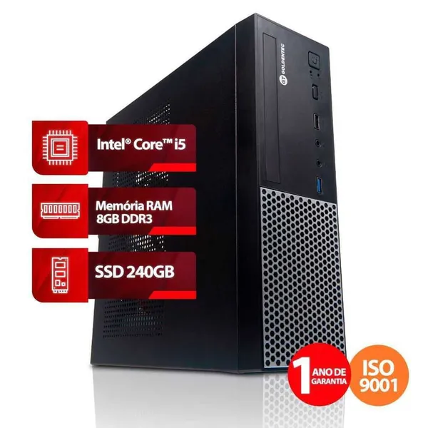 Computador Intel Core i5 10ª Geração, 8GB, SSD 240GB, Linux