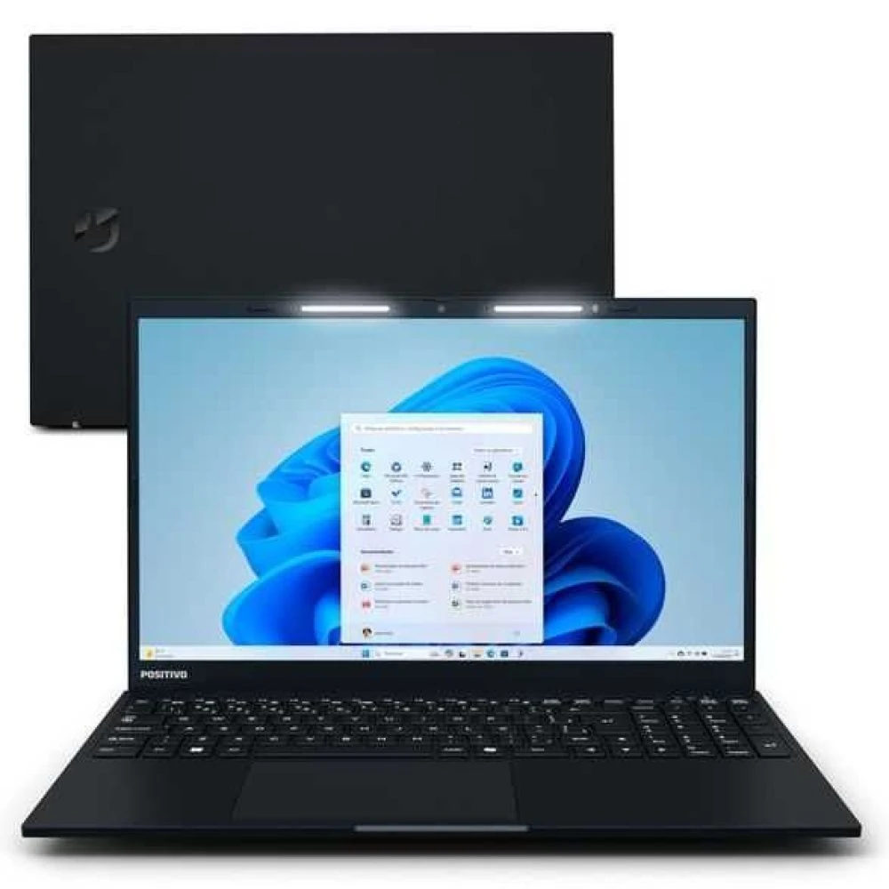 Notebook Positivo Vision R15 Ryzen 7-5700U Windows 11 Home 16GB RAM 256GB SSD 15,6" - Preto - 1