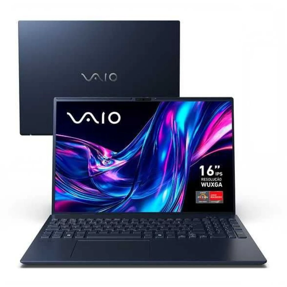 Notebook VAIO FE16 Ryzen 5-5625U Linux 8GB RAM 256GB SSD 16" - Cinza Grafite - 1