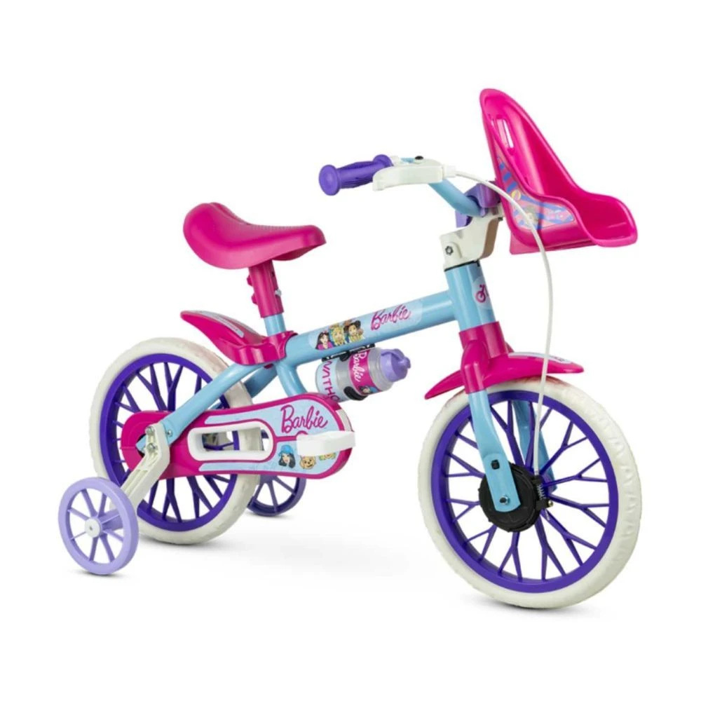 Bicicleta Infantil Aro 12 Barbie - Nathor - 1