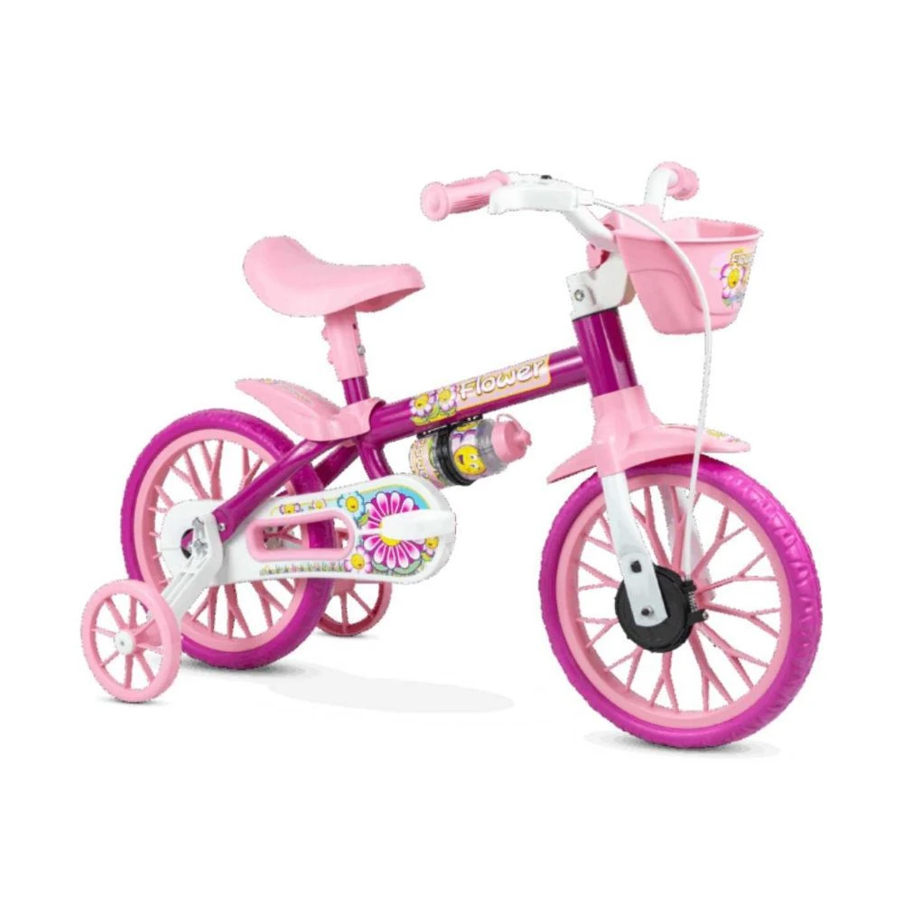 Bicicleta Infantil Aro 12 Flower - Nathor - 1
